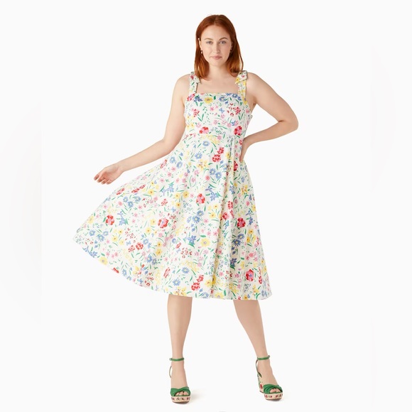 kate spade Dresses & Skirts - Kate Spade Garden Bouquet Fit-and-flare Dress